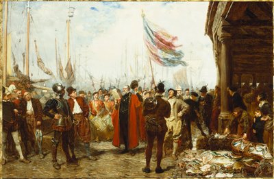 Der Ruf zu den Waffen, 1894 von John Seymour Lucas