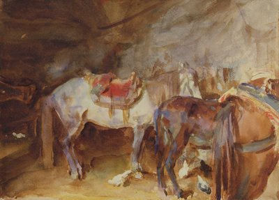 Arabischer Stall, ca. 1905-06 von John Singer Sargent
