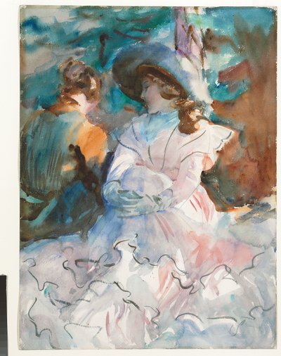 Damen im Schatten: Abriès, 1912 von John Singer Sargent