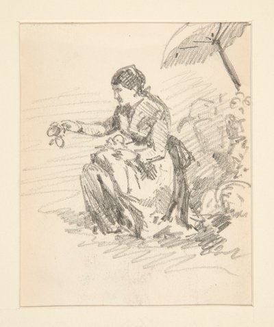 Sitzende Frauengestalt von John Singer Sargent