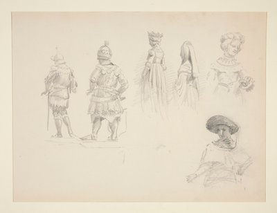 Studie von sechs Figuren von John Singer Sargent
