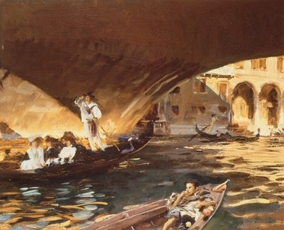 Die Rialto-Brücke, Venedig von John Singer Sargent