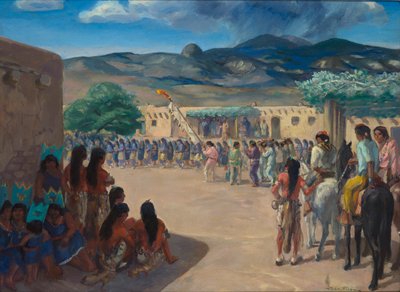 Tanz im Cochiti Pueblo, New Mexico von John French Sloan