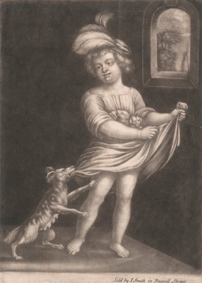 Kind und Hund von John Smith