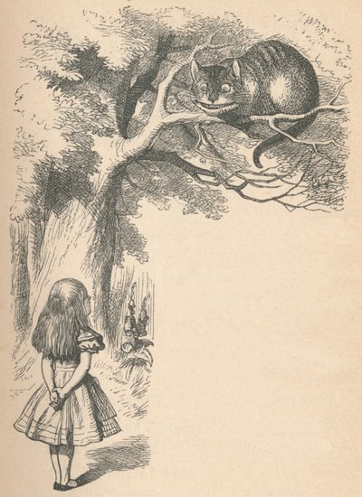 Alice und die Grinsekatze, 1889 von John Tenniel