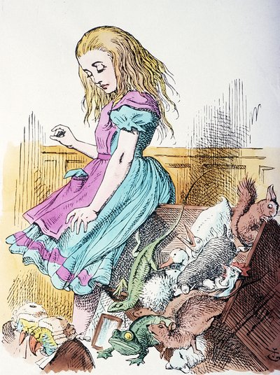 Alice umgeben von Tieren von John Tenniel