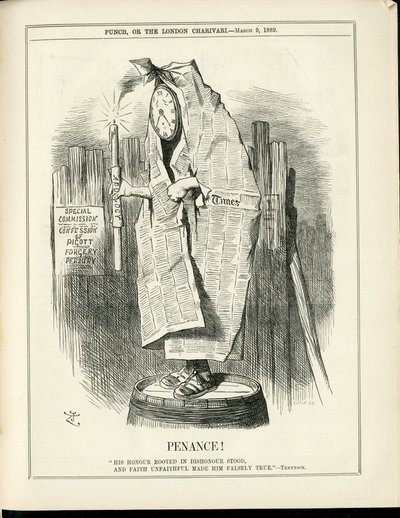 Illustration von John Tenniel (1820-1914) in Punch von John Tenniel