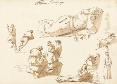 Neapolitanische Fischer von John Thomas Serres