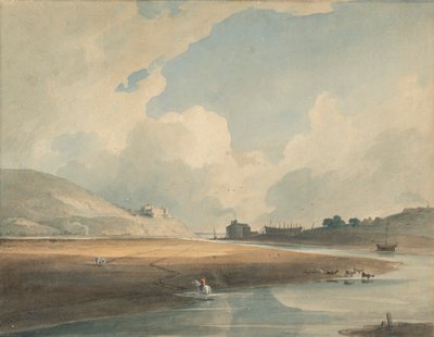 Harlech Castle und Twgwyn Fähre von John Varley