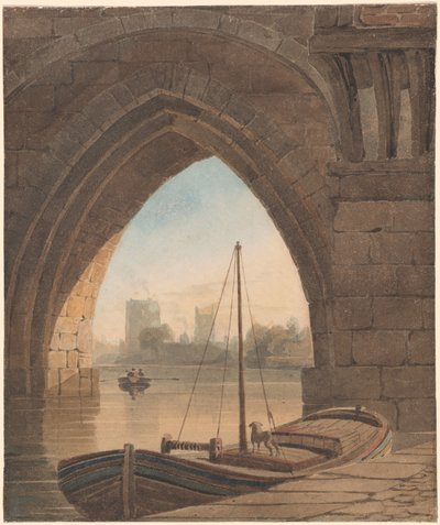 Unter der Brücke hindurchschauen von John Varley
