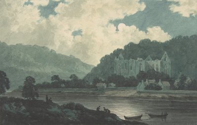 Tintern Abbey bei Mondlicht, ca. 1789 von John Warwick Smith