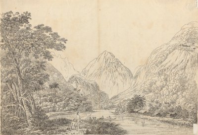 Ansicht in der Oheitepeha-Bucht, Otaheite von John Webber