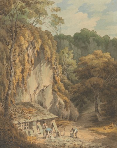 Schieferbruch in Widecombe, Devon von John White Abbott