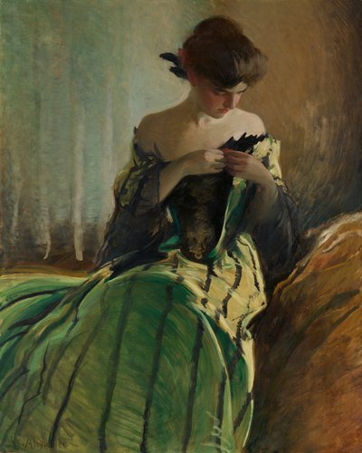 Studie in Schwarz und Grün, 1906 von John White Alexander