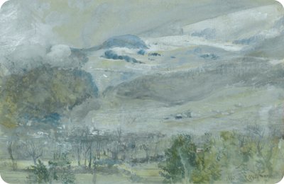 Schweizer Tal-Landschaft von John William Inchbold