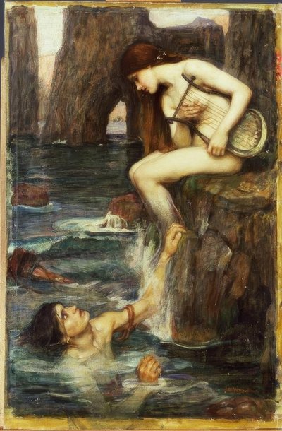 Die Sirene von John William Waterhouse