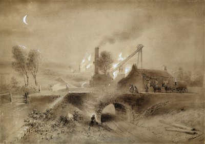 Grubenanlage und Eisenbahn von John Wilson (after) Carmichael