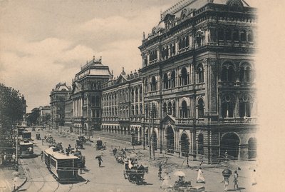 Ansicht der Writers Buildings, Kalkutta, um 1910 von Johnston and Hoffmann