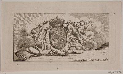 Vignette mit Reichswappen von Jonas Haas
