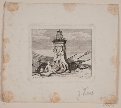 Vignette mit zwei Genien von Jonas Haas