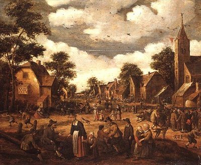 Dorfszene von Joost Cornelisz