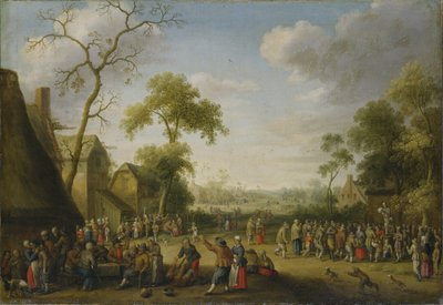 Dorfszene, 1637 von Joost Cornelisz. Droochsloot