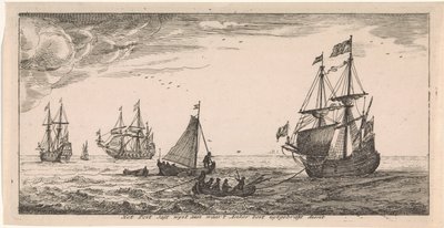 Schiffe auf See von Joost van Geel