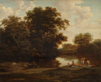 Landschaft mit Badenden von Joris van der Haagen