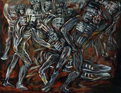 Die weißen Götter von José Clemente Orozco