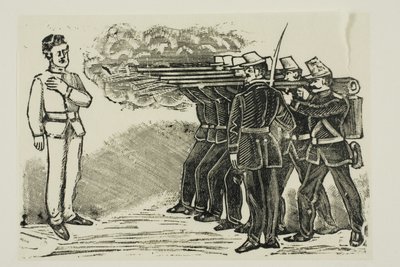 Hinrichtung durch Erschießungskommando von José Guadalupe Posada