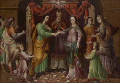 Die Hochzeit der Jungfrau, ca. 1690 von José Sánchez