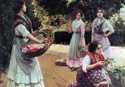 Blumenverkäufer von Sevilla von Jose Rico Tejedo