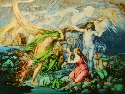 A1_Genesis_17-Noahs Arche und die Flut von Josef Johann Michel
