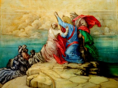 Schlacht mit den Amalekitern von Josef Johann Michel