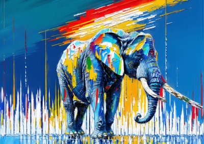 Tiere Elefant von Josef Johann Michel