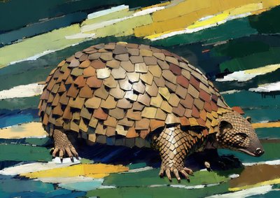 Tiere: Pangolin 1 von Josef Johann Michel