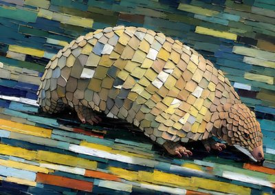 Tiere: Pangolin 2 von Josef Johann Michel