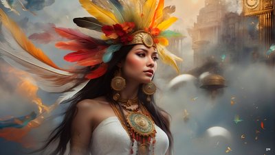 Dreamcore-atemlos zeitlos_native american-02 von Josef Johann Michel