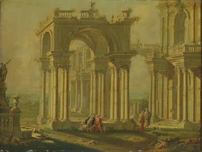 Landschaft mit Ruinen von Josef Platzer