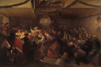 Eine Hochzeitsgesellschaft aus Vingåker, 1857 von Josef Wilhelm Wallander
