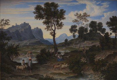 Landschaft von Civitella bei Olevano von Joseph Anton Koch