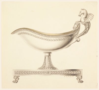 Aufriss einer Sauciere von Joseph Anton Seethaler Ii