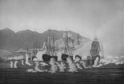 Saumarez vor Algeciras, um 1802 von Joseph Constantine Stadler