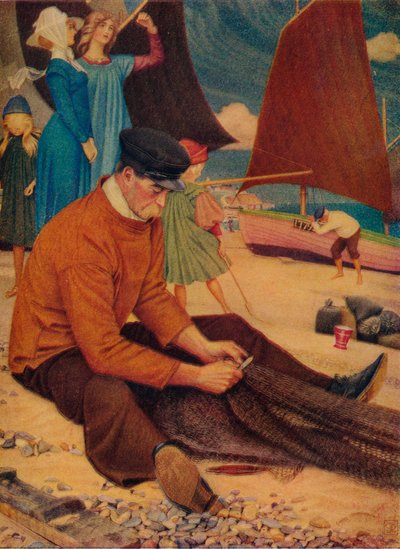 Der Strand, 1910 von Joseph Edward Southall