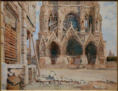Kathedrale von Reims von Joseph Felix Bouchor