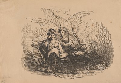 Die Personifikation von Malerei und Musik von Joseph Fischer