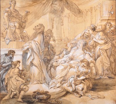 Alcestes Tod von Joseph II Cellony