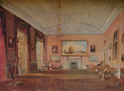 Salon, Farnley, 1818 von Joseph Mallord William Turner