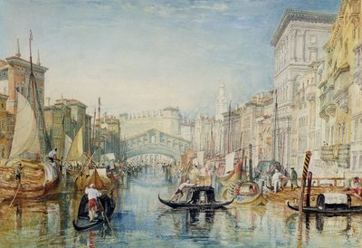 Venedig: Die Rialto-Brücke von Joseph Mallord William Turner