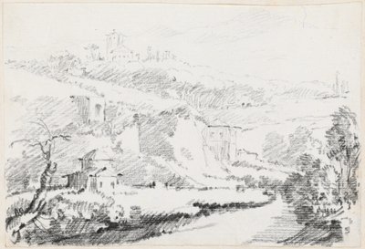 Landschaft in den Albaner Bergen von Joseph Marie Vien
